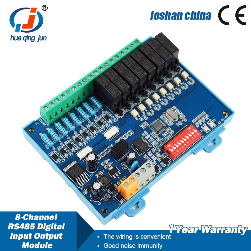 Huaqingjun 8 canali RS485 ingr - Relay 8 Channel Board recensione e prezzo