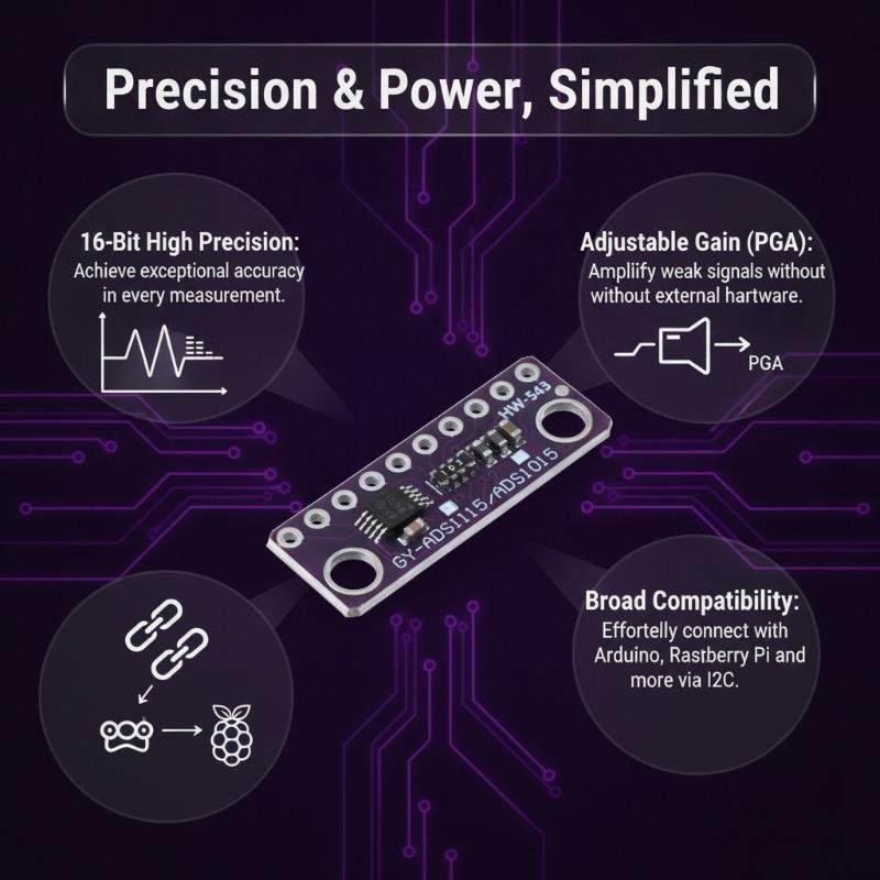 Modulo ADC a 16 bit con guadag - Home Automation Systems Diy recensione e prezzo